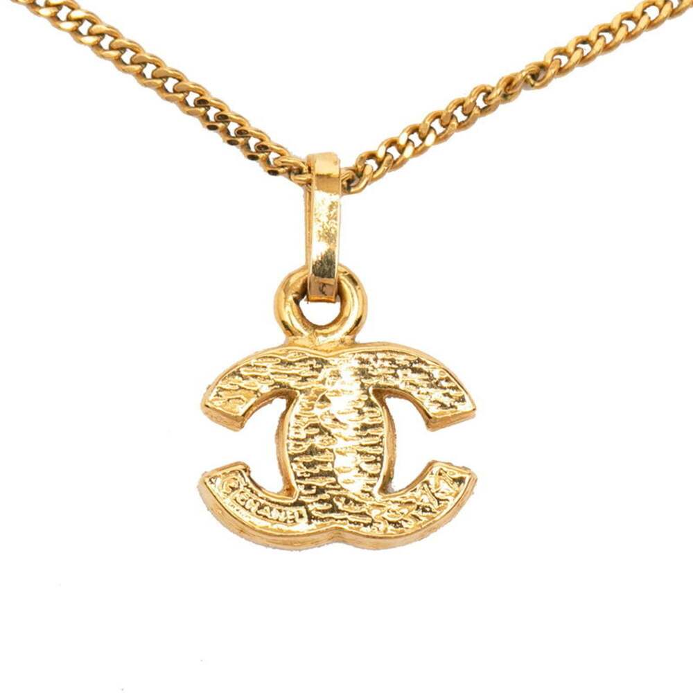 CHANEL Gold Logo Necklace - Picture 3 of 5